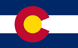 Concrete Barriers Colorado Flag