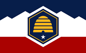Concrete Barriers Utah Flag