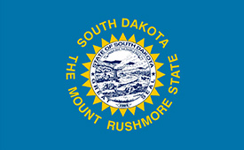 Jersey Barriers South Dakota Flag